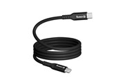 USB kabel - CRONG Soft Link - 100W PD 5A USB-C to USB-C Cable 25cm (Black) - CRGSL025USCCBLK