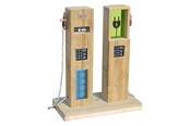 Udendørsleg - Classic World Wooden Outdoor Play Gas Station - 70264