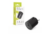 Mobil - Adaptere & Opladere - Mobile Origin 30W Charger Plug PW33 - 2x USB-C - black - MO-PW33-BLK