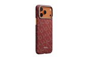 Mobil - Covers & Cases - PITAKA Ultra-Slim Case - Monogram-Gold/Red - iPhone 17 Pro - KI1702PTK