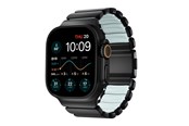 Smartwatch - Tilbehør - Nomad Stratos Band - 49mm | Black Titanium | Icy Blue Glow FKM - NM009896858