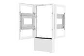 Vægbeslag, AV-Beslag & AV-Møbler - Legrand Chief Impact Floor Kiosks Series LF55UWP-B2B stand - portrait - for 2 LCD displays / AV System - white - Max 56.7 kg - recommended for 55" - LF55UWP-B2B