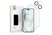 Mobil - Beskyttelsesglas - Tech-Protect Supreme Set for iPhone 15 2x Tempered Glass for Display / Tempered Glass for Camera - 9319456604696