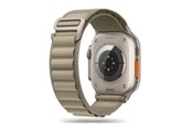 Smartwatch - Tilbehør - Tech-Protect Nylon Pro Strap for Apple Watch 4 / 5 / 6 / 7 / 8 / 9 / SE / Ultra 1 / 2 (42/44/45/49 mm) - Titanium Olive - 5906302301539