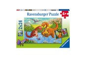 Puslespil - Ravensburger Dinosaurs At Play 2x24p - 4+ - 10105030