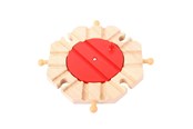 Trælegetøj - Bigjigs Wooden Rails - 8 Direction Turntable - BJT134