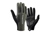 Cykeltilbehør - Rockbros 16110006002 shock-absorbing cycling gloves size M - green and black - Rockbros-16110006002