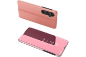 Mobil - Covers & Cases - Hurtel Clear View Case Cover for Samsung Galaxy A24 4G Cover with a Flap Pink - 9145576275955