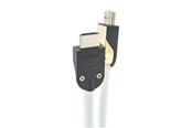 Skærmkabel - Supra HDMI  2.1 - 4m - Hvid - 8K - Kabel med aftageligt stik-hus - 1001102449
