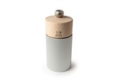 Køkkentilbehør - Peugeot Line Salt Mill in Aluminium and Wood Natural 12cm - 3989900