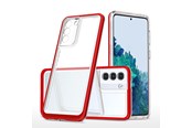 Mobil - Covers & Cases - Hurtel Clear 3in1 Case for Samsung Galaxy S23 Silicone Cover with Frame Red - 9145576272657