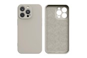 Mobil - Covers & Cases - Hurtel Silicone Case for Samsung Galaxy A14 5G / Galaxy A14 Silicone Cover Beige - 9145576273081