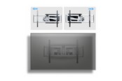 Vægbeslag, AV-Beslag & AV-Møbler - StarTech.com Startech mounting kit - articulating - for flat panel - low profile - TAA Compliant - Max 85 kg - recommended for 100" - 100AP1-TV-WALL-MOUNT