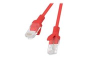 Netværkskabel - Lanberg patch cable - 50 cm - red RAL 3017 - Rød - 0.5m - PCU5-20CC-0050-R