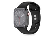Smartwatch - Tilbehør - Tech-Protect Silicone Strap for Apple Watch 4 / 5 / 6 / 7 / 8 / 9 / SE (38 / 40 / 41 mm) - Black - 5906302310104