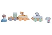 Trælegetøj - Jouéco The Wildies Family Trainset with animals - 263-80088