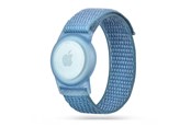Mobil - Andet Tilbehør - Tech-Protect Nylon Strap for Kids on Apple AirTag - Blue - 9589046926082