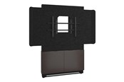 Vægbeslag, AV-Beslag & AV-Møbler - Middle Atlantic Forum stand - for LCD display / video conferencing system - 2-bay dark finish - asian night black charcoal grey - TAA Compliant - Max 68 kg - recommended for 55" - FM-DS-4875FW-AA3B