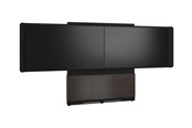 Vægbeslag, AV-Beslag & AV-Møbler - Middle Atlantic Forum stand - for 2 flat panels / video conferencing system - 66" 3 bay dark finish - asian night black charcoal grey - TAA Compliant - Max 136 kg - recommended for 55" - FM-DS-6675FW-GA3B