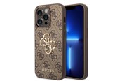 Mobil - Covers & Cases - GUESS GUHCP15X4GMGBR iPhone 15 Pro Max 6.7" brown/brown hardcase 4G Big Metal Logo - 3666339171537
