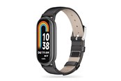 Smartwatch - Tilbehør - Tech-Protect Leatherfit Strap for Xiaomi Smart Band 8 / 8 NFC - Black - 9490713935347