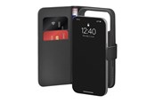 Mobil - Covers & Cases - Puro Wallet Stand Case for iPhone 17 Pro Max Made of Eco-Leather with a Flap Wallet and Stand Function - Black - PUIPC17P69BOOKC8BLK