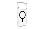 Mobil - Covers & Cases - Puro Lite Mag TPU+PC Case Compatible with MagSafe for iPhone 17 Pro - Transparent with Black Ring - PUIPC17P63LITEMBLK