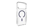 Mobil - Covers & Cases - Puro Lite Mag TPU+PC Case Compatible with MagSafe for iPhone 17 Pro Max - Transparent with Blue Ring - PUIPC17P69LITEMDKBL
