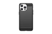 Mobil - Covers & Cases - Hurtel Flexible Carbon Pattern Case for iPhone 15 Pro Max Carbon Case - Black - 9145576279472