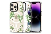 Mobil - Covers & Cases - Tech-Protect MagMood MagSafe Case for iPhone 15 Pro - Daisies with Leaves - 9319456605396