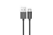 USB kabel - Puro TPE 12W USB-A - microUSB 1m Cable - Black - PUCM12WBLK