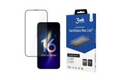 Mobil - Beskyttelsesglas - 3mk HardGlass Max Lite Tempered Glass with Black Frame for iPhone 16 Pro Max - 5903108604598