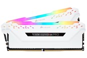 RAM - Corsair Vengeance RGB PRO DDR4-3200 - 16GB - CL16 - Dual Channel (2 pcs) - Intel XMP - Hvid med RGB - CMW16GX4M2E3200C16W