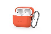 Mobil - Covers & Cases - Tech-Protect Silicone Hook Case for Apple AirPods Pro 1/2 - Orange - 5906302313358