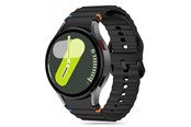 Smartwatch - Tilbehør - Tech-Protect Silicone Sport Strap for Samsung Galaxy Watch 4 / 5 / 5 Pro / 6 / 7 / FE - Black - 5906302313389