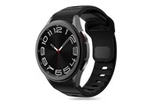 Smartwatch - Tilbehør - Tech-Protect Silicone Line Strap for Samsung Galaxy Watch 4 / 5 / 5 Pro / 6 / 7 / FE - Black - 5906302313600