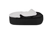 Hunde - Bed Time Hundeseng KENZO 110x78x15 cm. Sort - 23G-NEW25-A19 BLACK