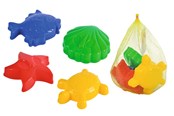 Udendørsleg - Others 4 Sand Moulds in Net - 107101146