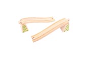 Trælegetøj - Bigjigs Wooden Rails - Ramp - 4-piece - BJT113