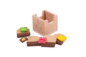 Trælegetøj - Bigjigs Wooden Tea Bags in Tray - 5 pcs. - BJ137