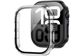 Smartwatch - Tilbehør - Tech-Protect Defense360 Tempered Glass Case for Apple Watch 10 (46 mm) - Clear - 5906302376537