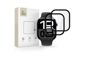 Mobil - Beskyttelsesglas - Tech-Protect Glass Flex+ 2-pack Hybrid Glass for Apple Watch 10 46mm - Black - 5906302318902