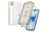Mobil - Beskyttelsesglas - Tech-Protect Quick Set+ 2-pack Tempered Glass for iPhone 17 - Black - 5906302319336