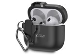 Mobil - Covers & Cases - Tech-Protect Slim Hook Case for AirPods 4 - Black - 5906302371198