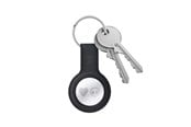 Mobil - Covers & Cases - CRONG Silicone Case with Key Ring – Protective keychain case for Apple AirTag 1/2 - black - CRG-ATS-BLK