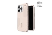 Mobil - Covers & Cases - Speck Presidio2 Grip ClickLock & Magsafe - iPhone 15 Pro Case - Bleached Bone / Heirloom Gold / Hazel Brown - 150447-3214