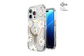 Mobil - Covers & Cases - Speck Presidio Lux ClickLock & MagSafe - iPhone 16 Pro Case - Sunshine Daisies / Clear / Gold - 150747-3257