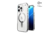 Mobil - Covers & Cases - Speck Presidio Perfect-Clear ClickLock & MagSafe - iPhone 16 Pro Case - Clear / Chrome Finish / Serene Silver - 150703-3199