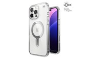 Mobil - Covers & Cases - Speck Presidio Perfect-Clear ClickLock & MagSafe - iPhone 16 Pro Max Case - Clear / Chrome Finish / Serene Silver - 150727-3199