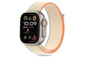 Smartwatch - Tilbehør - Tech-Protect Nylon Strap for Apple Watch 6 / 7 / 8 / 9 / 10 / SE / Ultra 1 / 2 (44 / 45 / 46 / 49 MM) - Beige - 5906302370788